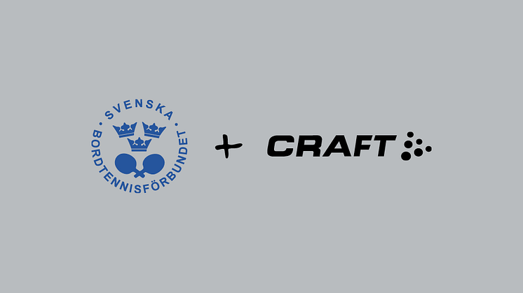 CRAFT Sportswear blir partner till svensk bordtennis