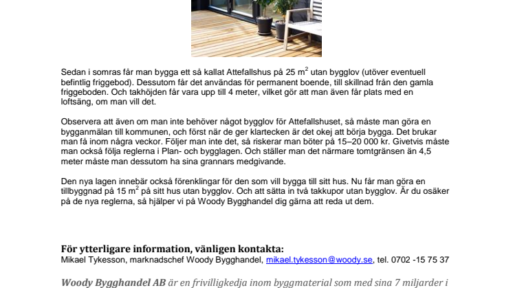 Detta gäller för Attefallshuset