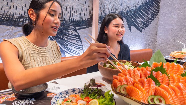 Sushimåltid i Thailand