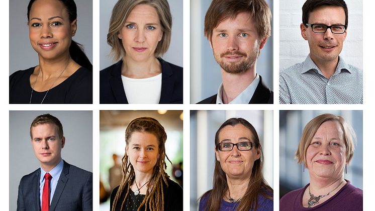 Alice Bah Kuhnke,, Karolina Skog, Rasmus Ling,  Fredrik Hanell, Gustav Fridolin, Amanda Lind,  Bodil Valero och Elisabeth Knutsson deltar på Gröna inspirationsdagar. 