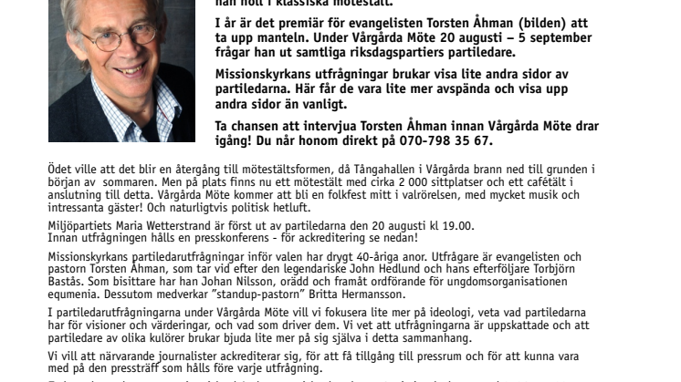 Vem är Torsten Åhman - ny partiledarutfrågare