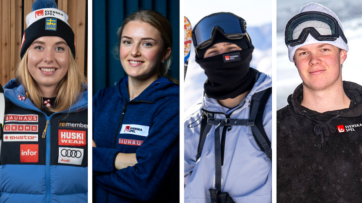 Fyra skidåkare uttagna till SOKs Topp och Talang