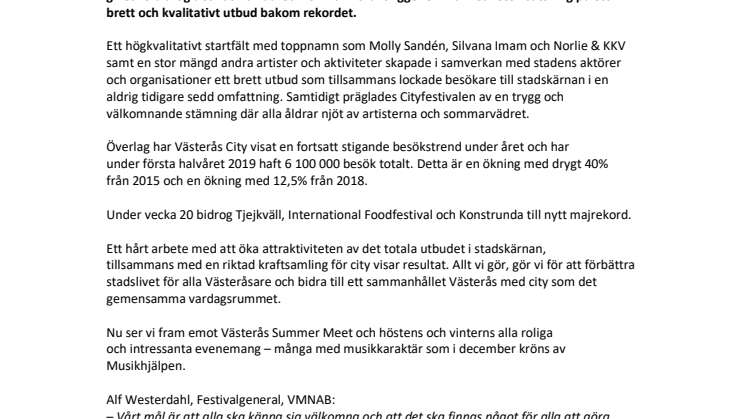 Rekordstart på året för Västerås City