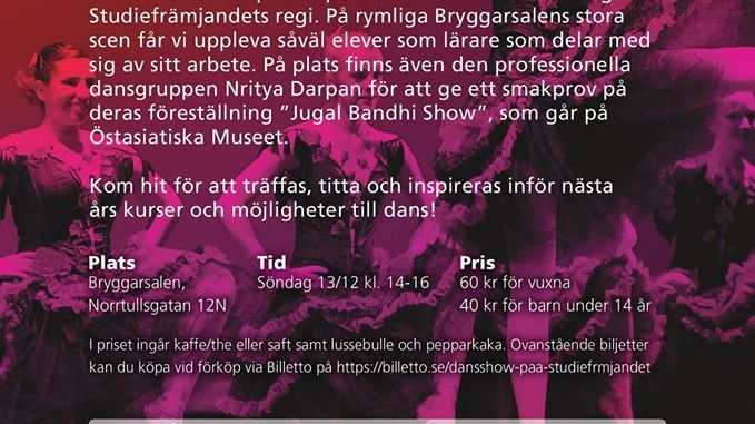Dansshow på Studiefrämjandet 