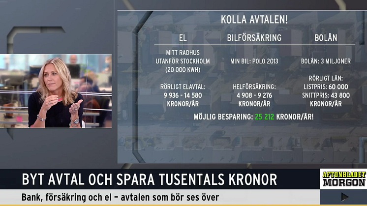 Såhär sparar ekonomen på att jämföra sina avtal - hos Aftonbladet TV