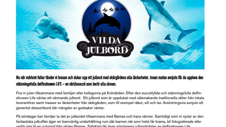 Evenemangstips - Vilda julbord på Kolmården