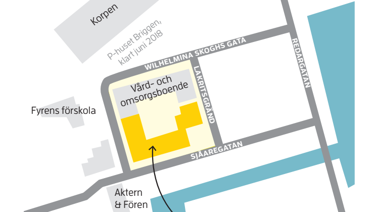 Situationsplan kvarteret Iris på Gävle strand