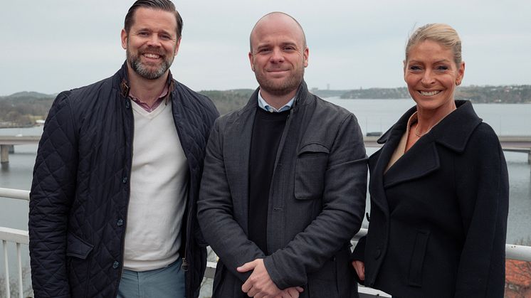 Robert Gynne, Victor Bohlin och Helena Hell. Fotograf Patrik Johansson