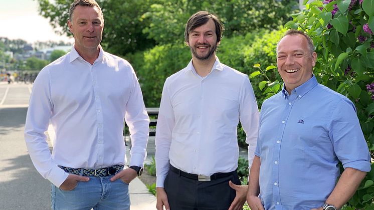 Fra venstre Thomas Kronen, Øystein Larsen Dalheim og Sigurd Moengen