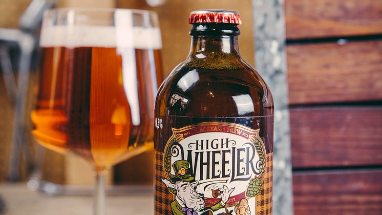 Premiär för Backyard Brew High Wheeler – en alkoholfri lager inspirerad av växande cykelkultur
