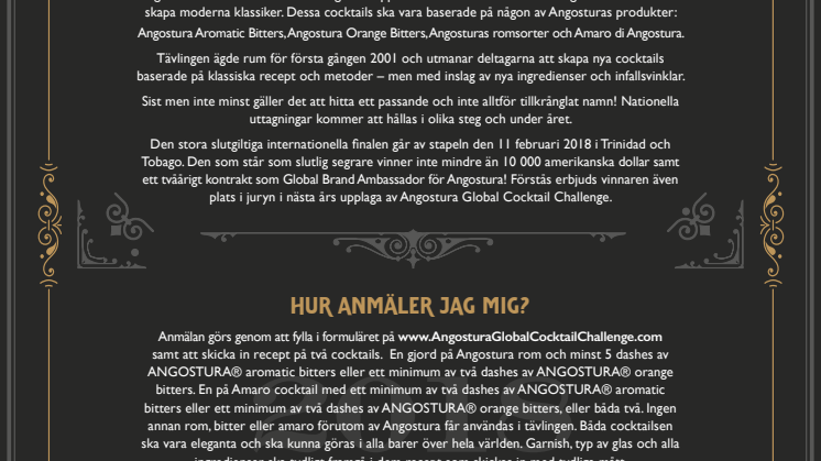 Är du Angosturas nästa Global Brand Ambassadör? 