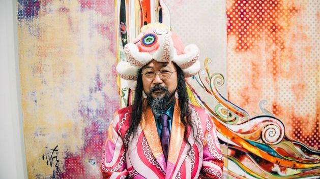 Takashi Murakami på åpningen av utstillingen "Murakami by Murakami" på Astrup Fearnley Museet. Foto: Michael Angeles 