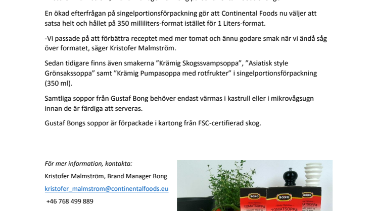 Mer tomat i mindre format – Mustig Tomatsoppa från Gustaf Bong
