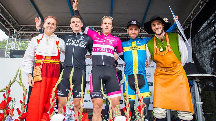 Tre bästa herrarna Cykelvasan 90 2017