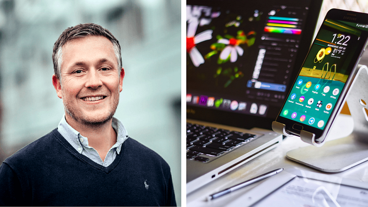 Viktor Sandgren, storkundsexpert på Telavox, kommer med sina spaningar om framtidens telefoni på Telekom idags event Connect21.