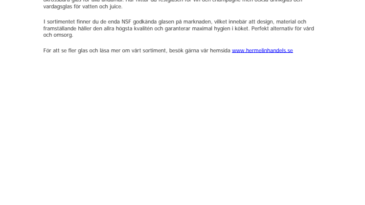Okrossbara glas för alla tillfällen!