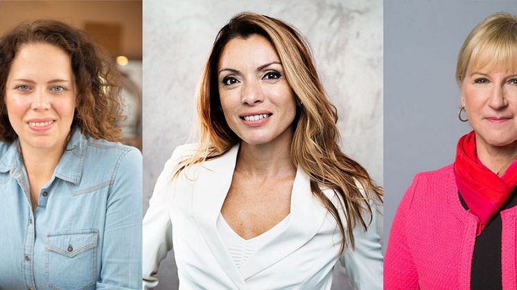 Petra Tötterman Andorff, Hanna Andersson, Alexandra Pascalidou, Margot Wallström, Linnéa Claeson
