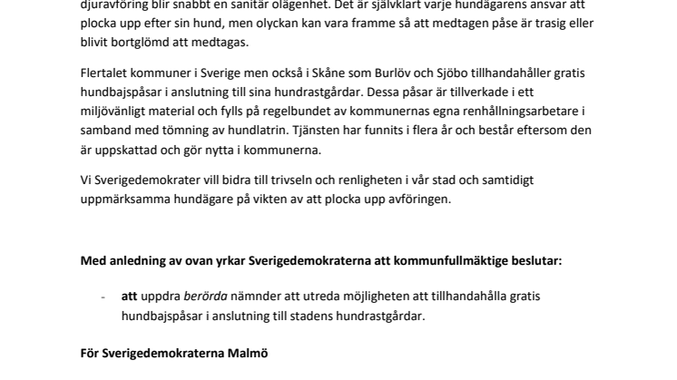 Motion Gratis hundbajspåsar till hundägare i Malmö.pdf