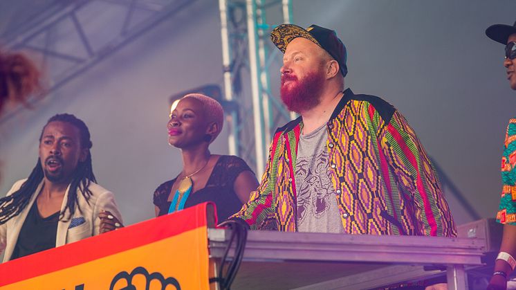 Brayo Bryans, Madame J and Petter Wallenberg. Photo by Olav Holten