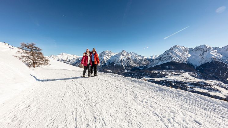 Winterwanderung auf der Via Engiadina (c) Andrea Badrutt