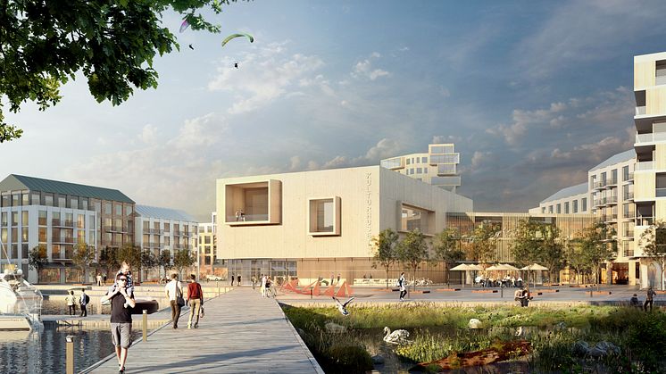 Hamnen på Jakobsberg. Bild Tovatt arkitekter. 