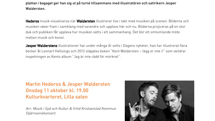 Martin Hederos & Jesper Waldersten – ett möte mellan musiken och konsten