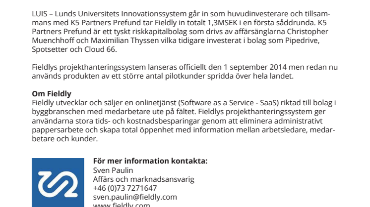 Prisbelönt helsingborgsbolag tar in kapital