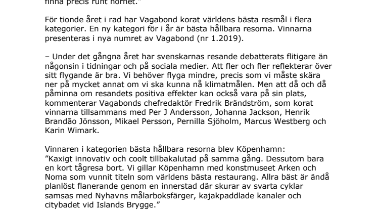 Norge utsett till världens bästa resmål 