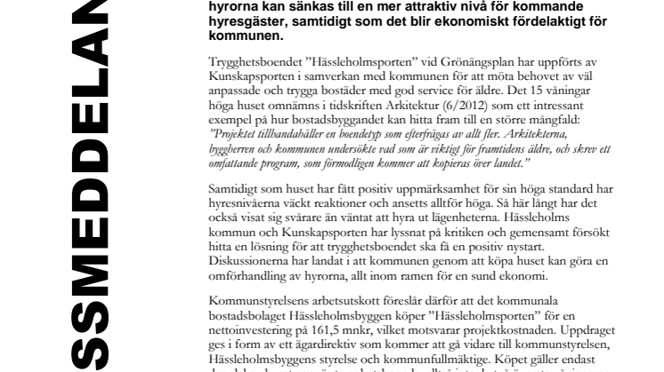 Kommunen köper Hässleholmsporten