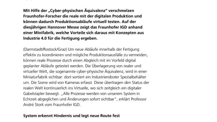 HANNOVER MESSE 2015: Virtuell durch die Fabrik
