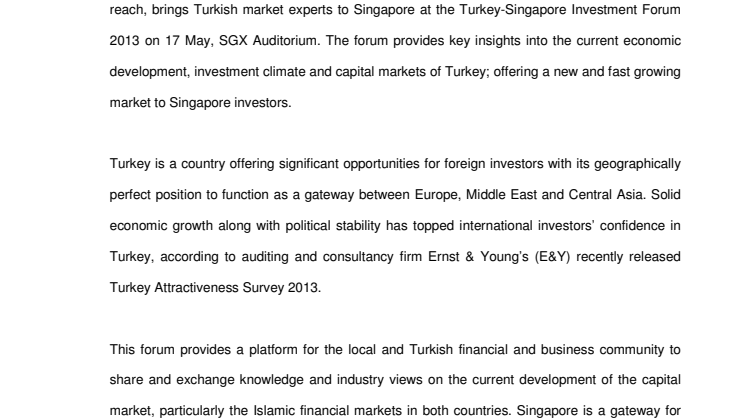 PhillipCapital Brings Turkish Market Experts to Singapore