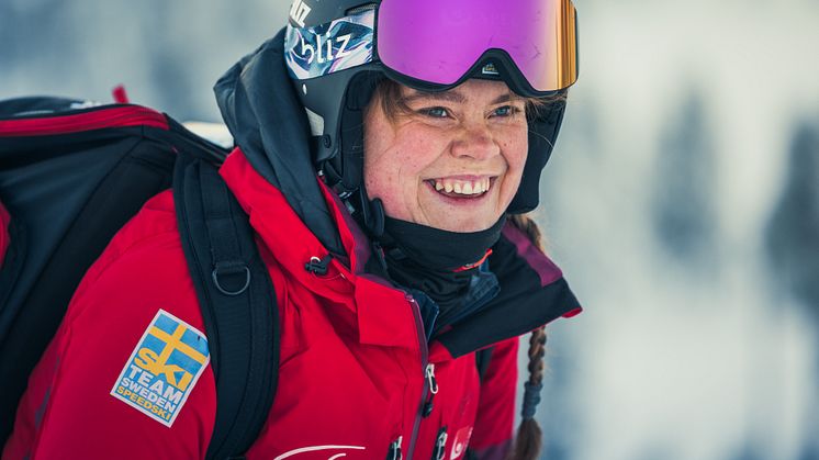 Speedskiåkaren Britta Backlund, Rättviks SLK.
