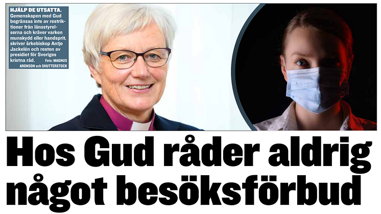 Presidiet för Sveriges kristna råd skriver idag på Expressen debatt (24 december 2020).