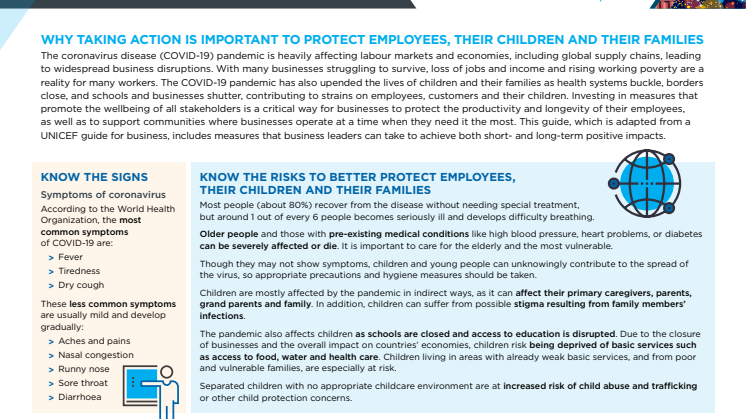 ICC/UNICEF Guide to family-friendly business continuity