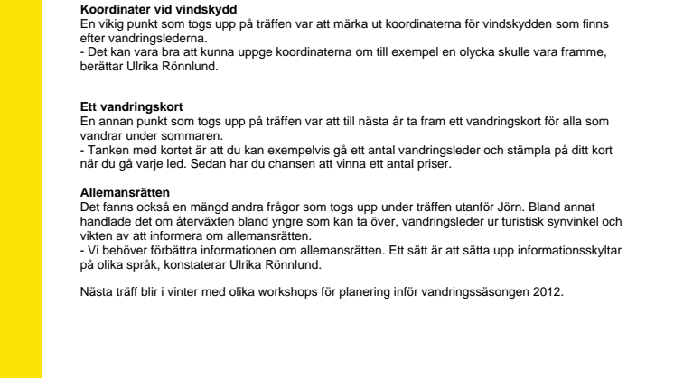 Nätverk stärker vandringskulturen i Skellefteå