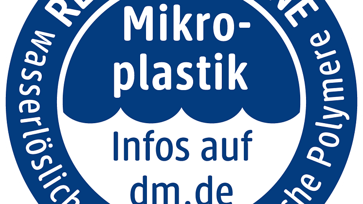 Störer „Ohne Mikroplastik, ohne wasserlösliche synthetische Polymere“ 