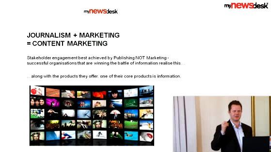 MyNewsdesk's News Exchange Site on Content Marketing Featuring Jonathan Bean