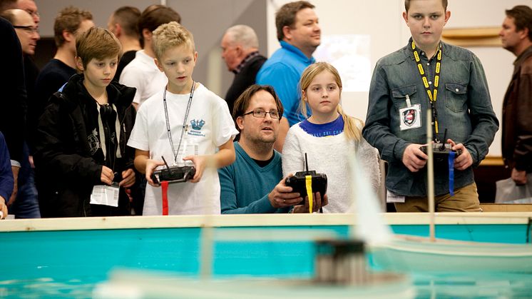 Aktivitetshallen på Båtmässan 2015.