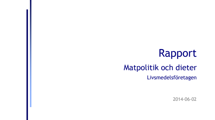 Matfrågorna viktiga för väljarnas val av parti