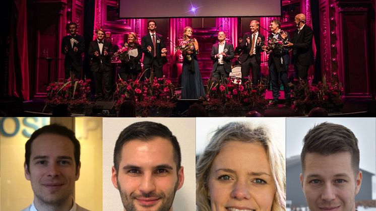 Vinnaren av Årets Unga Entreprenör 2018, Johanna Ingelsson, Equestrian Stockholm samt de fyra finalisterna 2019