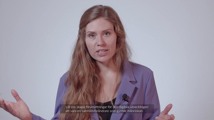 Katarina Stensson talar till nationen
