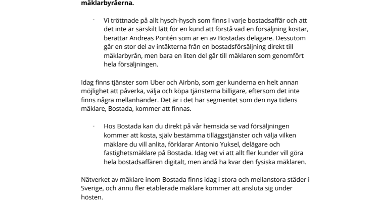 Bostada ruskar om i mäklarbranschen  