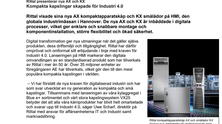 Kompakta kapslingar skapade för Industri 4.0