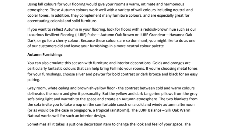 Are you and your home AUTUMN types?