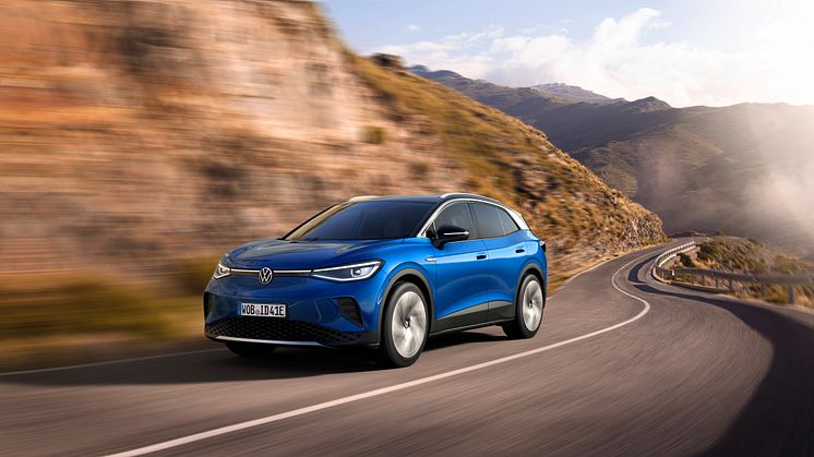 ID.4 er Volkswagens første 100 % elektriske SUV og har en rækkevidde på mod cirka 520 km.