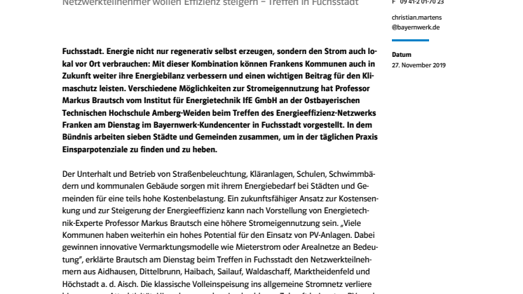 PV und Speicher haben Zukunft in Frankens Kommunen