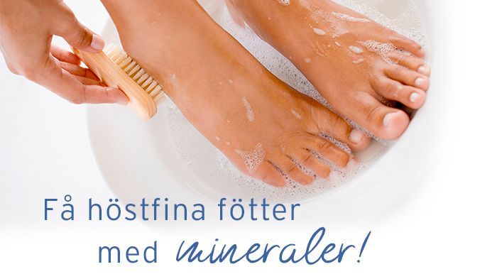 Få höstfina fötter med mineraler!