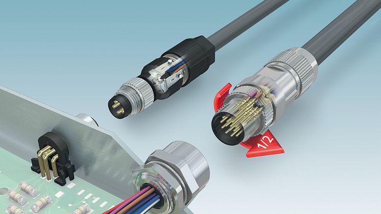 Montera M8-kontakter utan specialverktyg med snabbanslutningstekniken Quickon