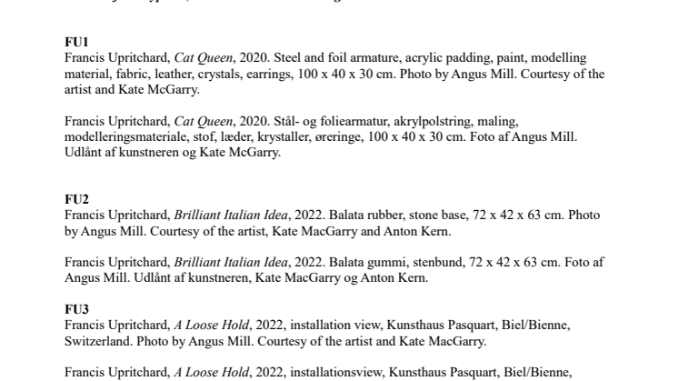 KC credits Autumn exhibitions 2024