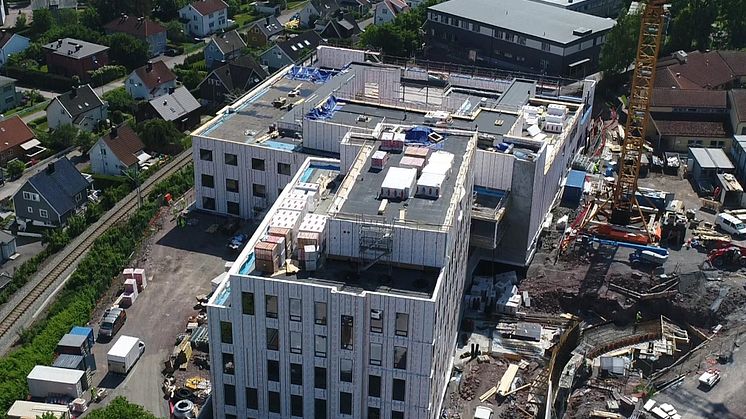 Tønsberg nye sykehus dronebilde